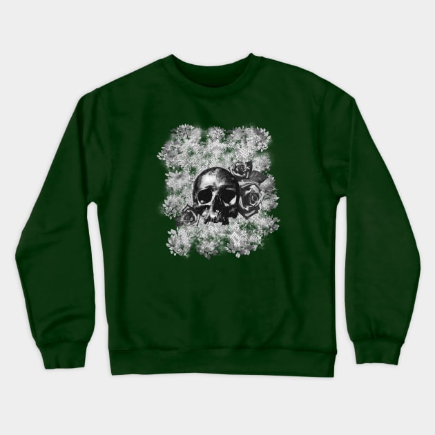 Skull & Roses Crewneck Sweatshirt by mynaito